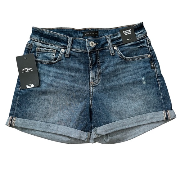 Silver Jeans Suki Short Curvy Fit Mid Rise, size 27 - Picture 1 of 5